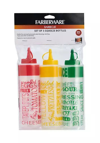BBQ S3 Squeeze Bottles