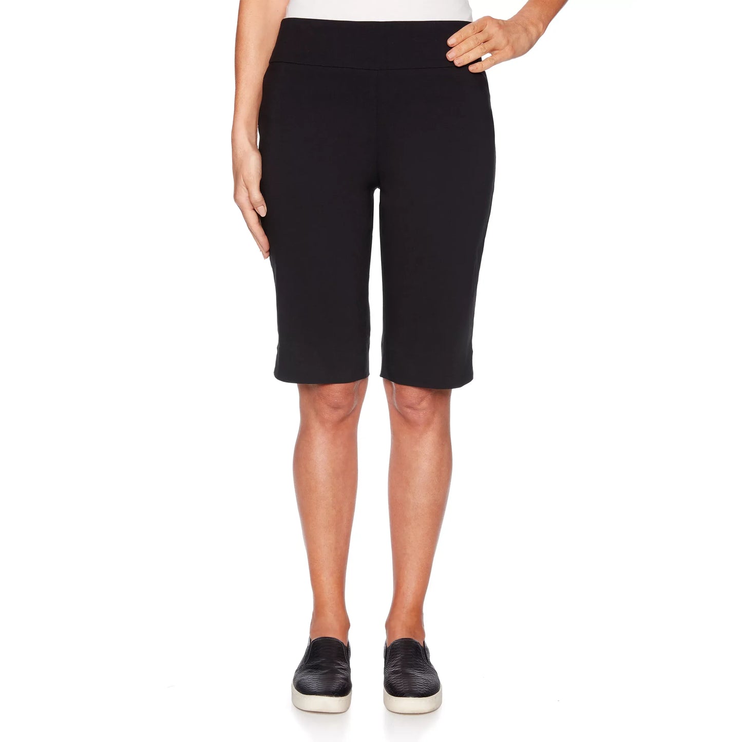 Pull On Tech Bermuda Short Black -Ruby Rd