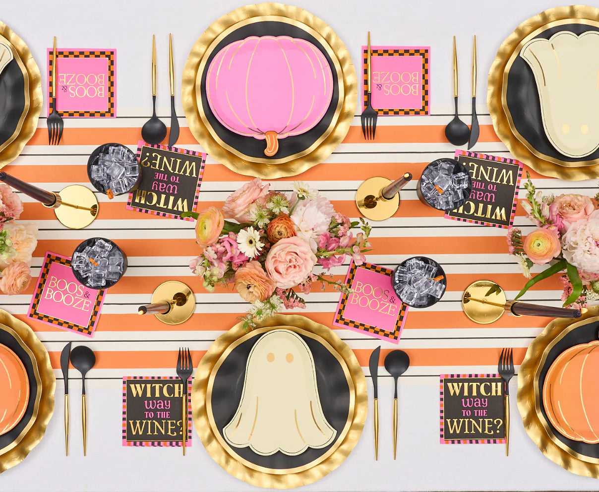 Boo Bold 3 ply Cocktail Napkin - Boos & Booze-5"Gold Foil