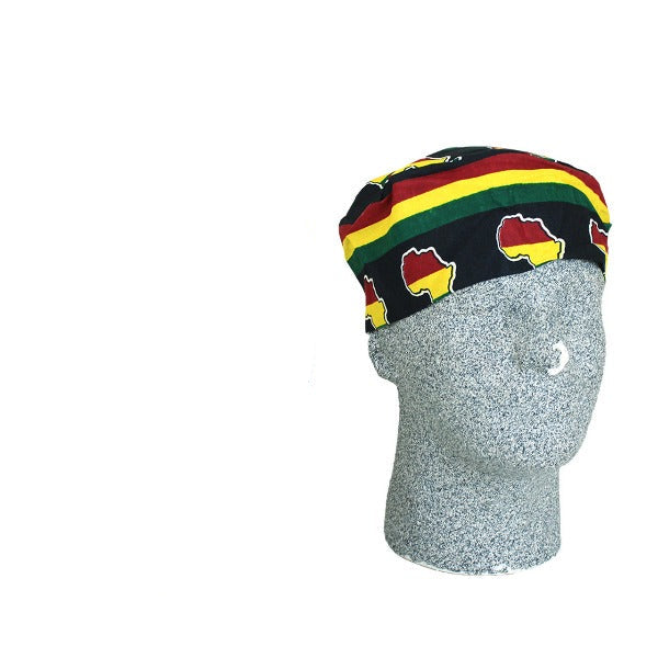 Gorro y turbante de tela africana - B