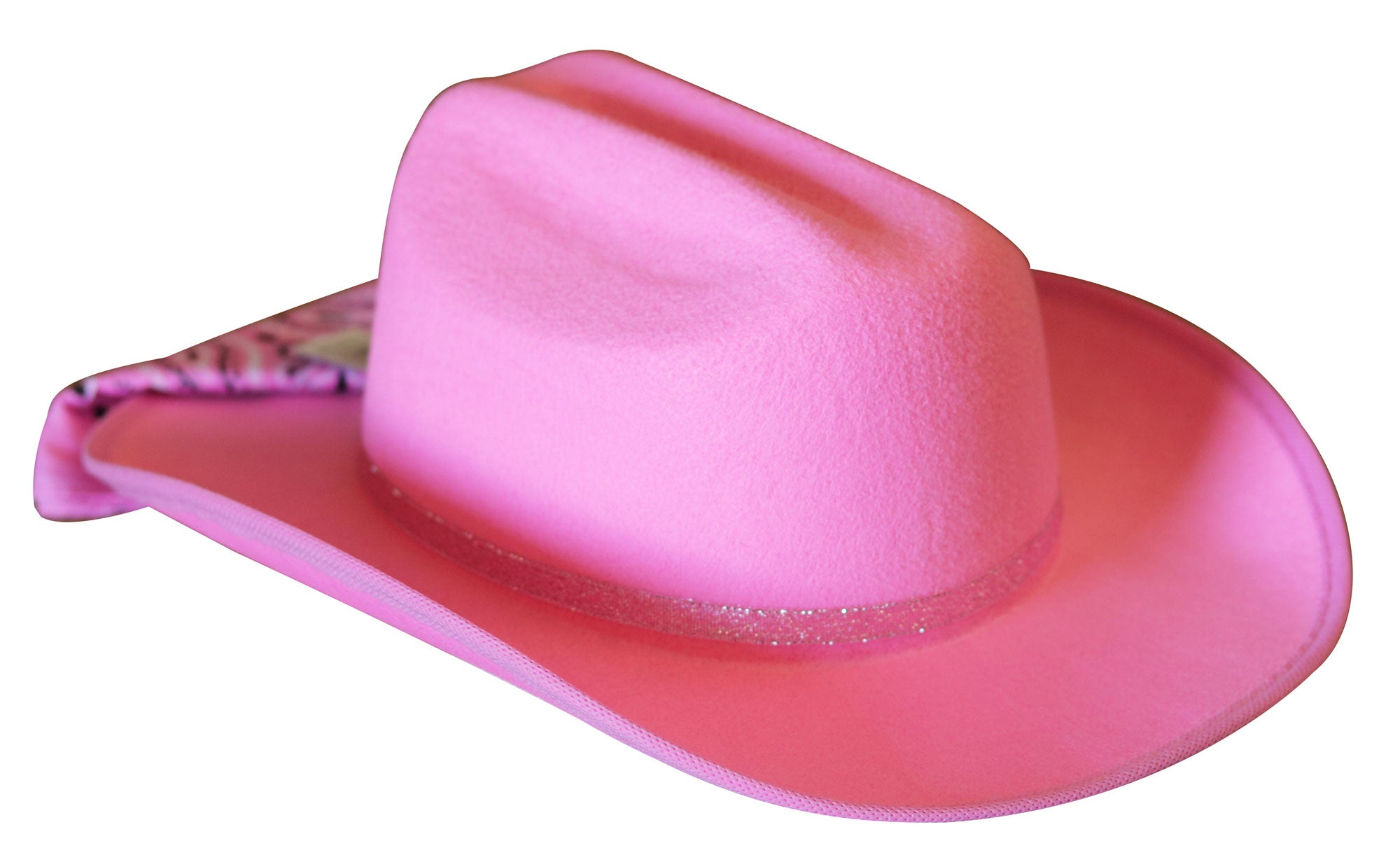 Jr. Cowboy Hat (Pink) Sparkle Ribbon with Bandanna