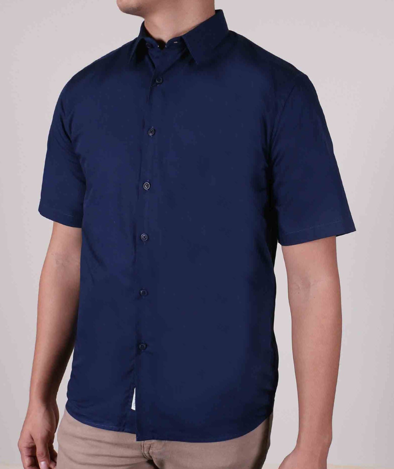 Camisa Azul Oscuro Caballero