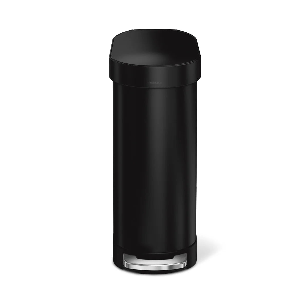 45L Slim Step Can With Liner Rim Matte Black
