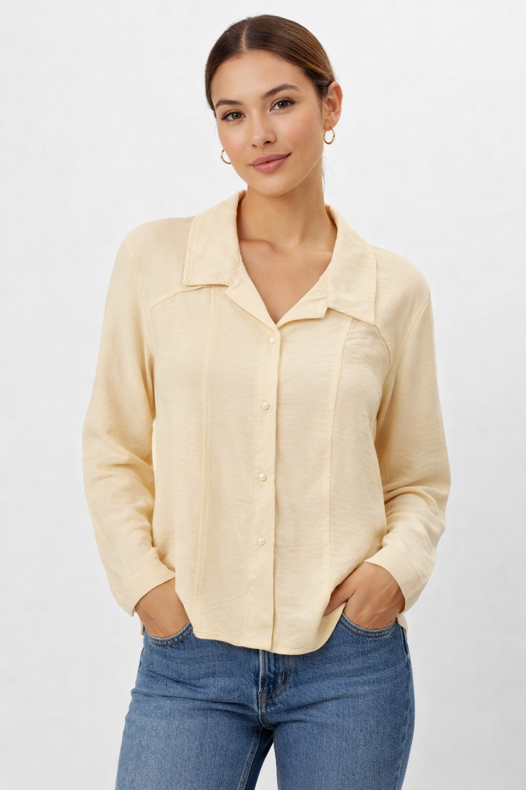Crop Ladies Top, P Airflow Tan