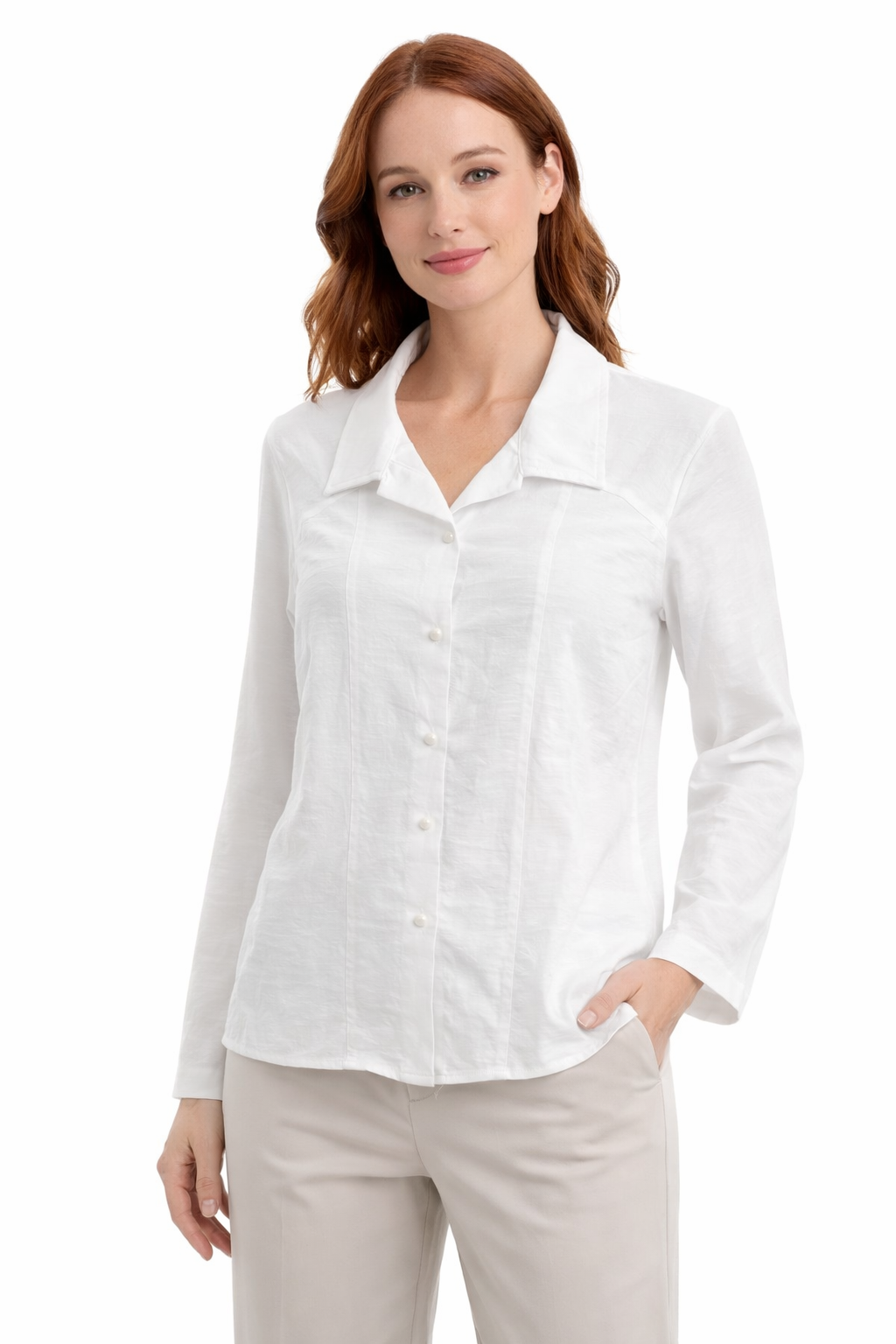 Crop Ladies Top, P Airflow White