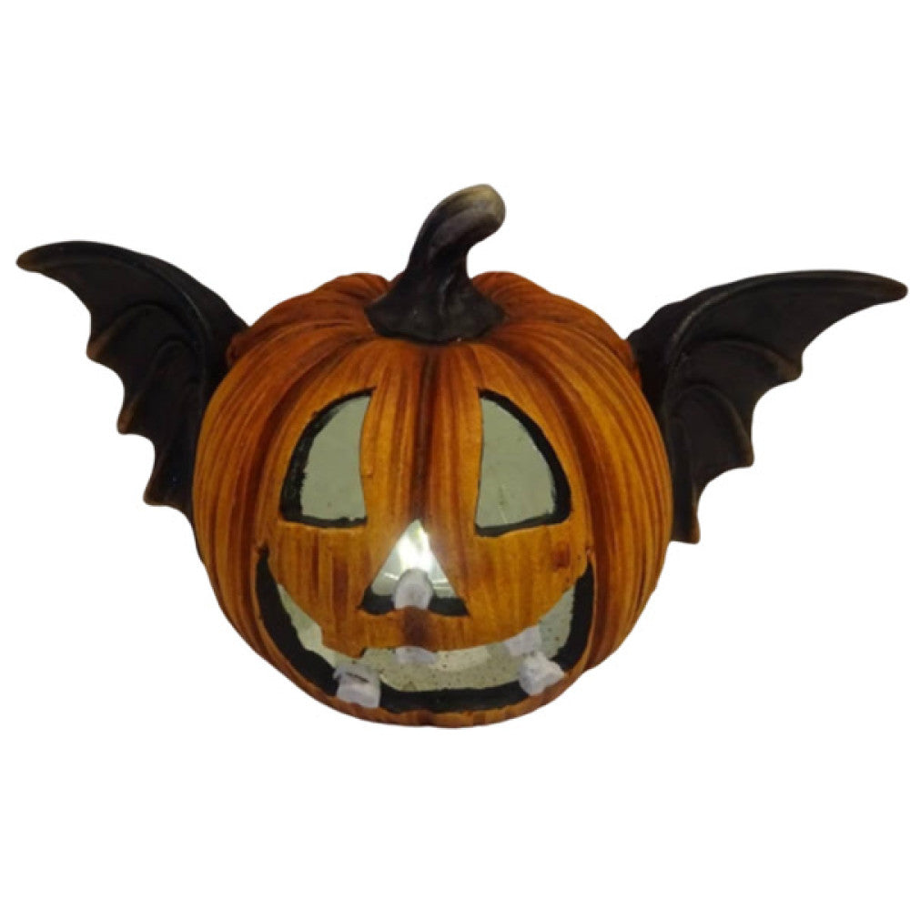 Light-Up Bat Pumpkin Decoration