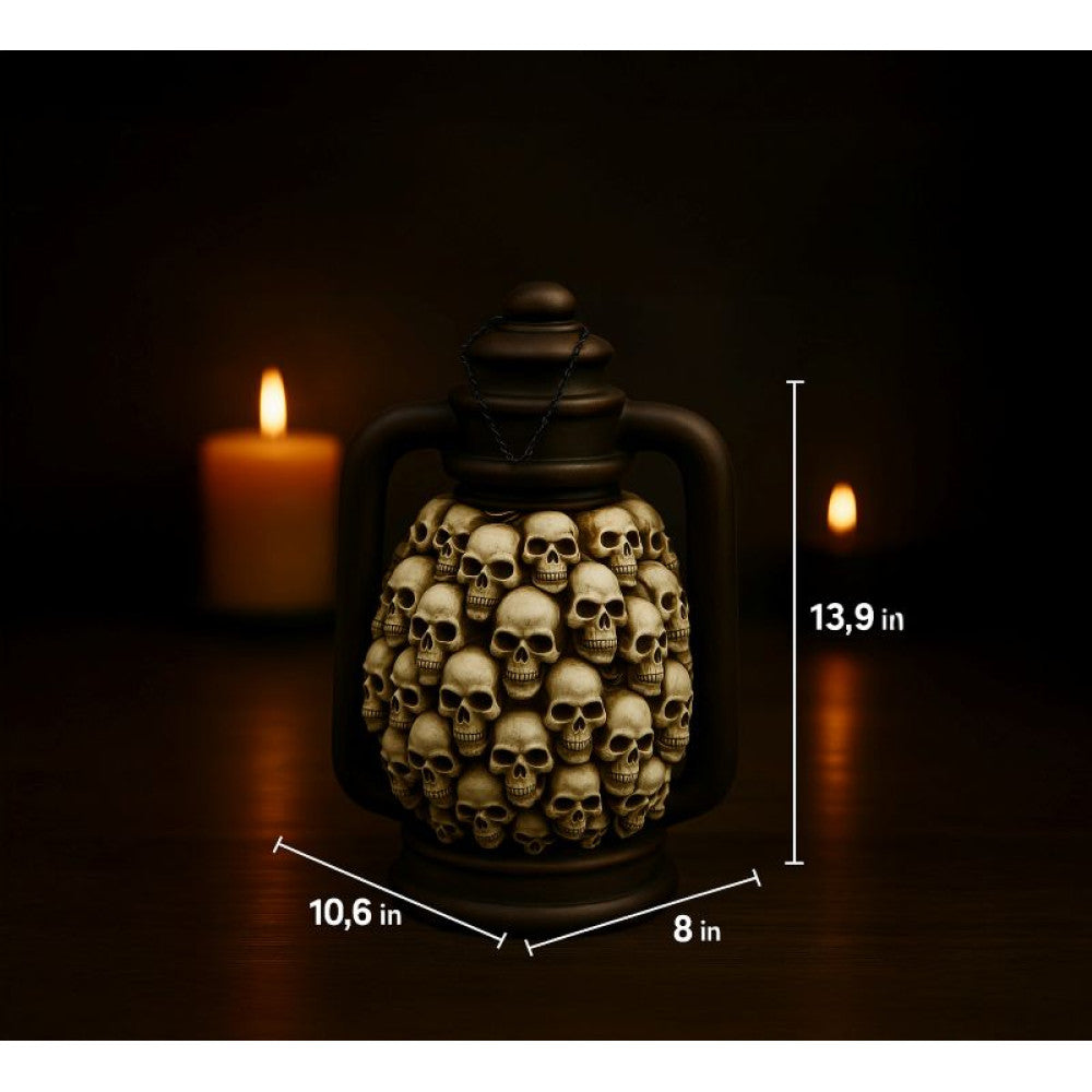 Light-Up Skull Cluster Lantern