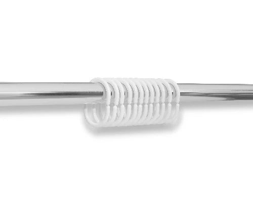 Flexi Shower Curtain Hooks Set Of 12 White