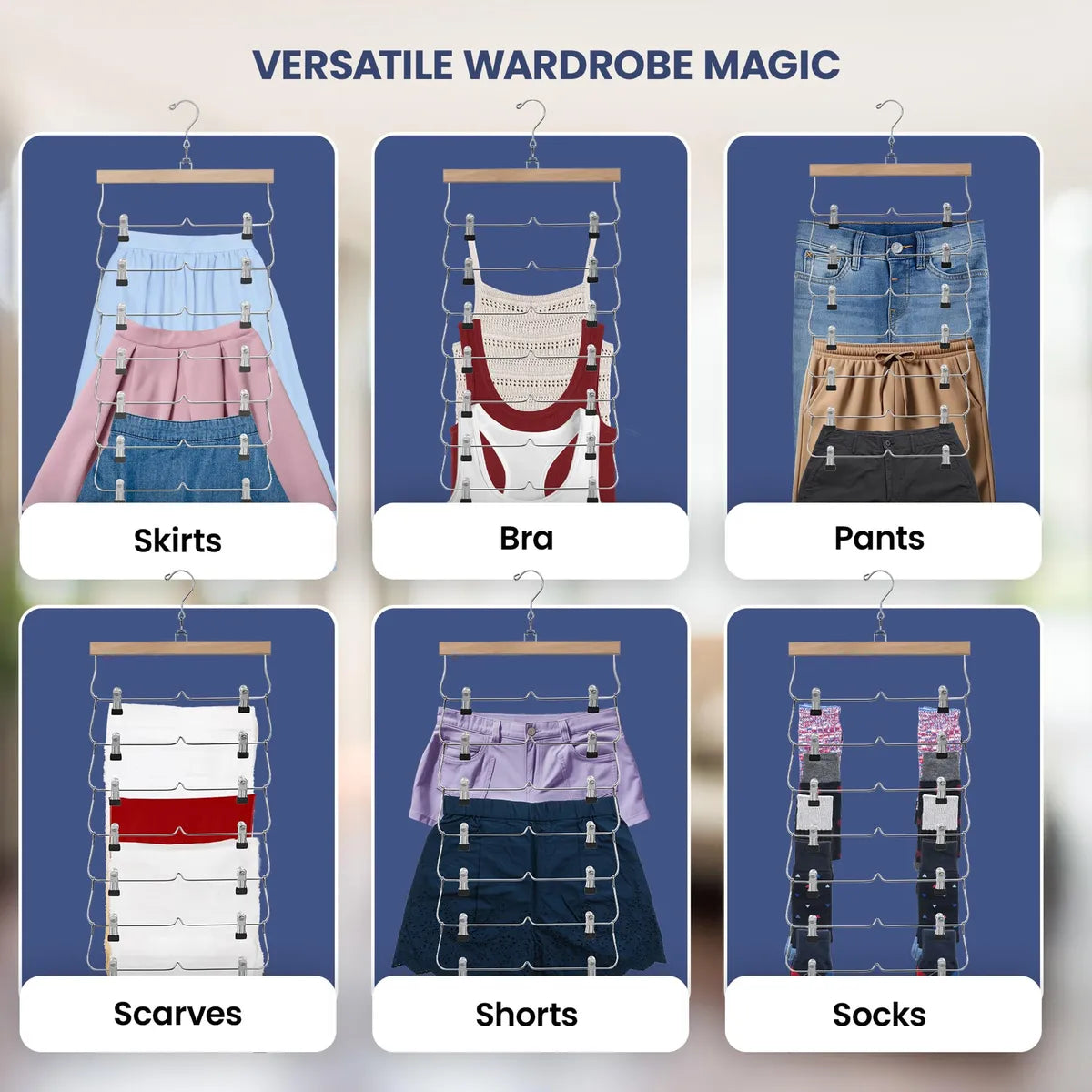 7 Tier Skirt Organizer Hanger