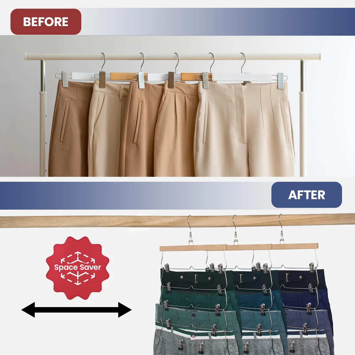 7 Tier Skirt Organizer Hanger