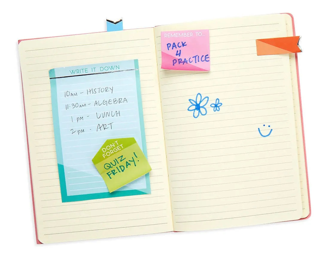Side Notes: Sitcky Tab Note Set Color Write