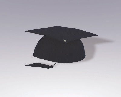 GRADUATION CAP-BLACK