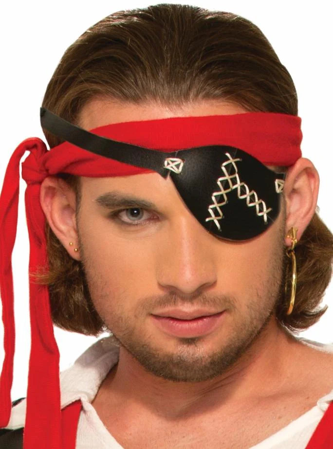 Pirate Eye Patch with/ Stitching