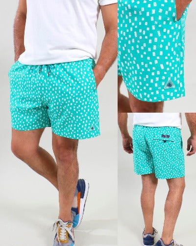 Short Playero Caballero Green-White