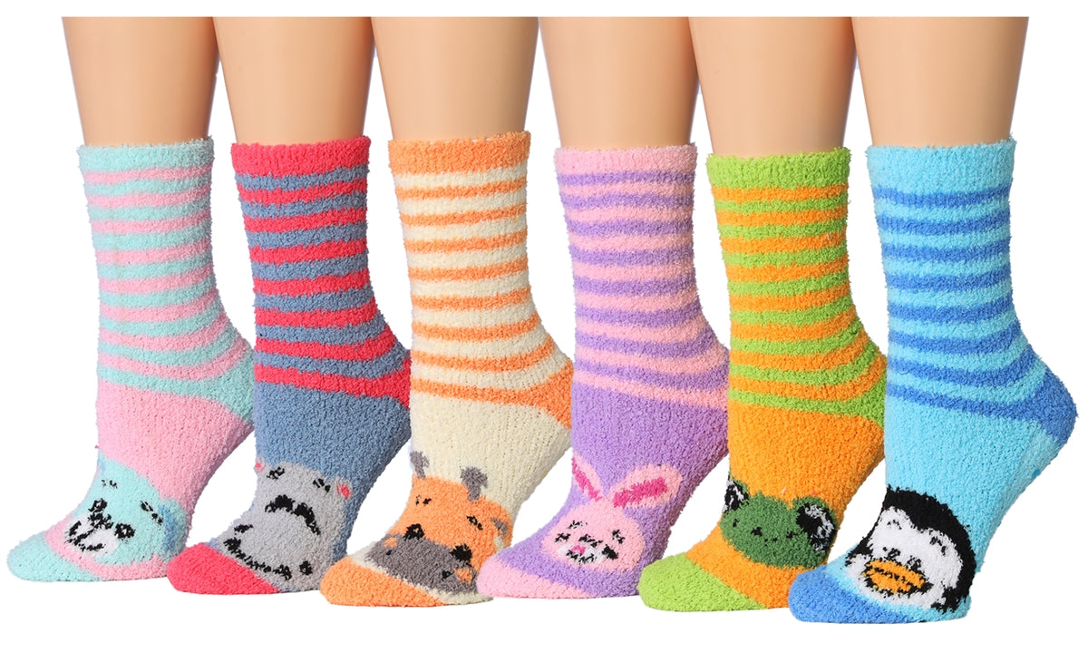 Women's Slub Skid Proof Fuzzy Socks