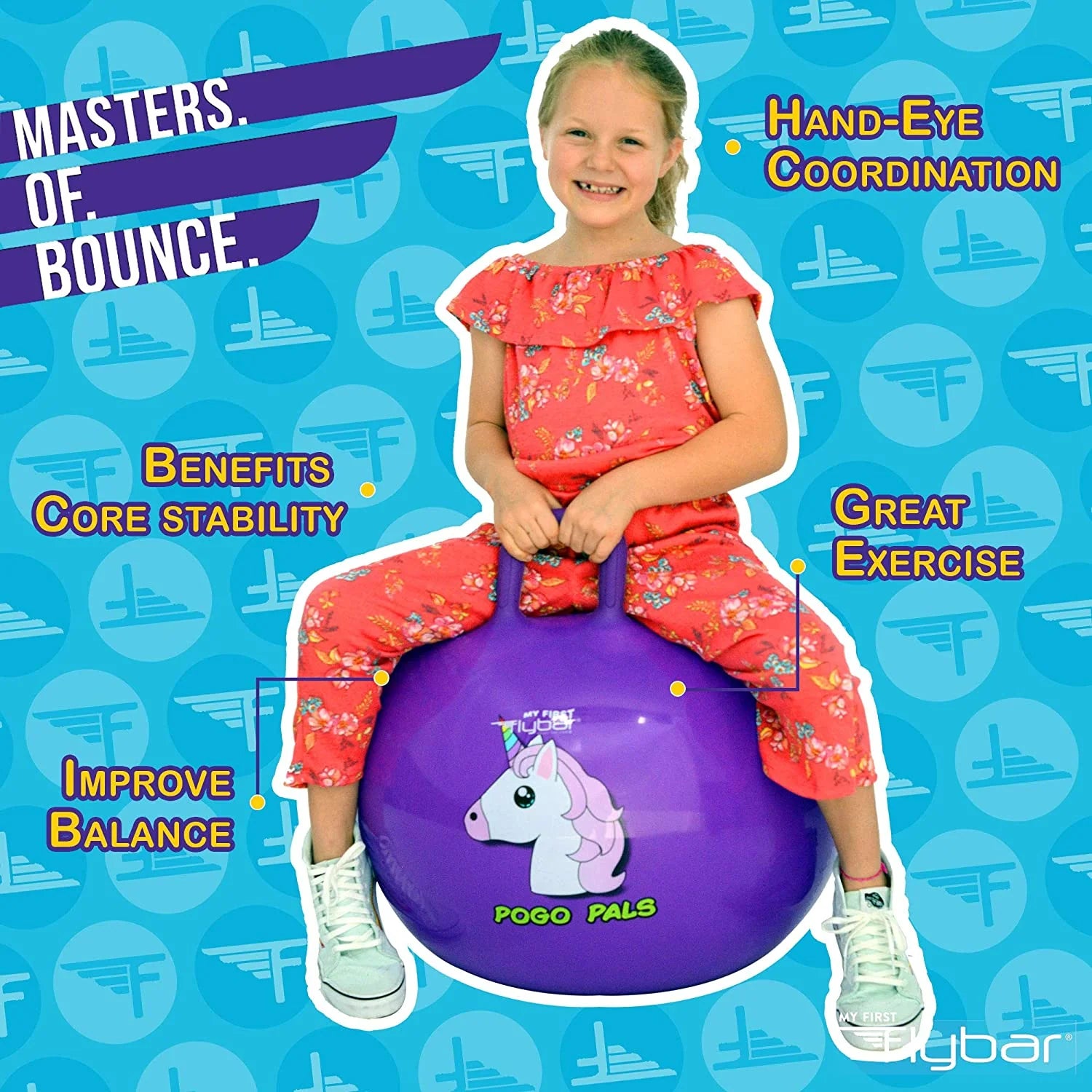 Pogo Pals unicorn Bouncy Hopper Ball