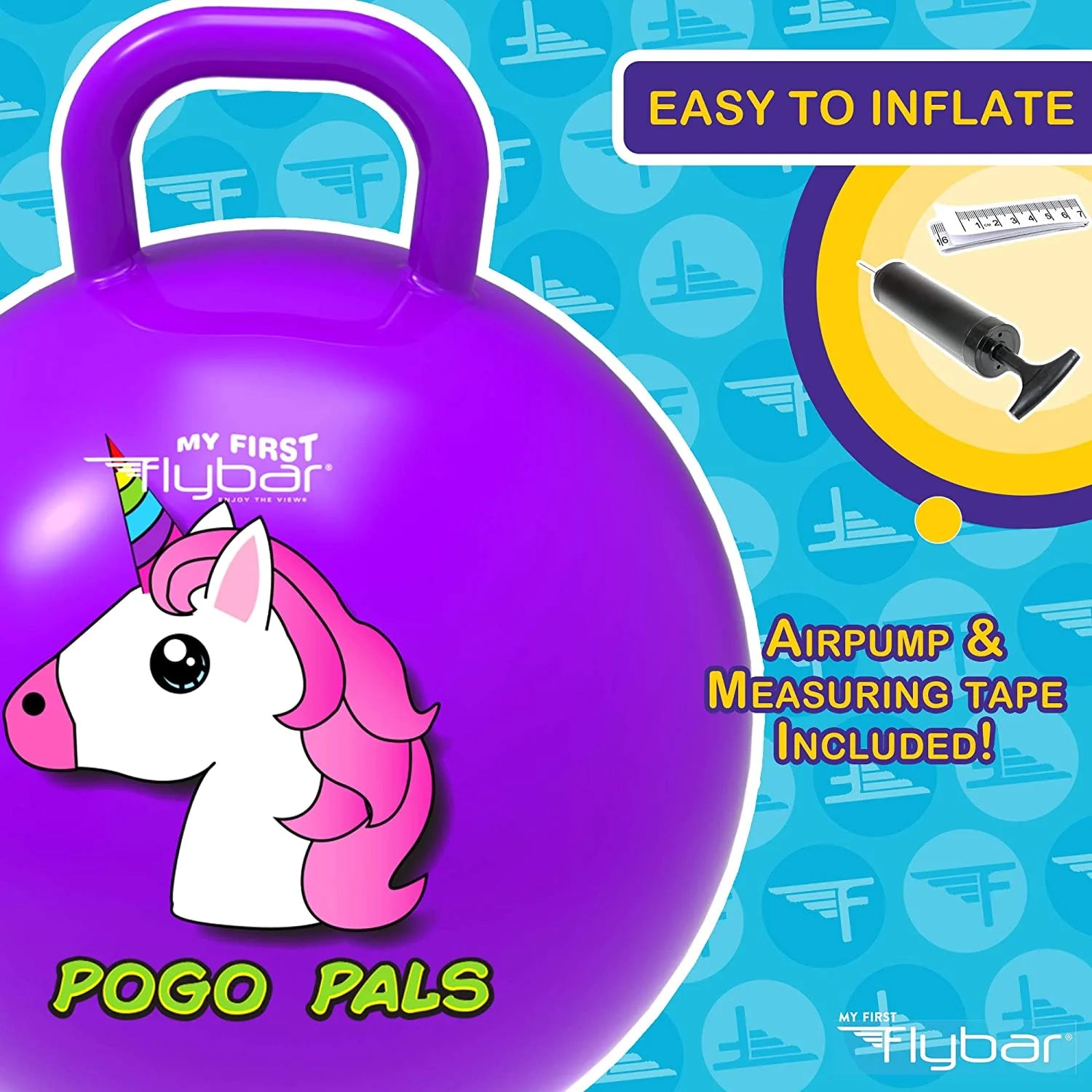 Pogo Pals unicorn Bouncy Hopper Ball