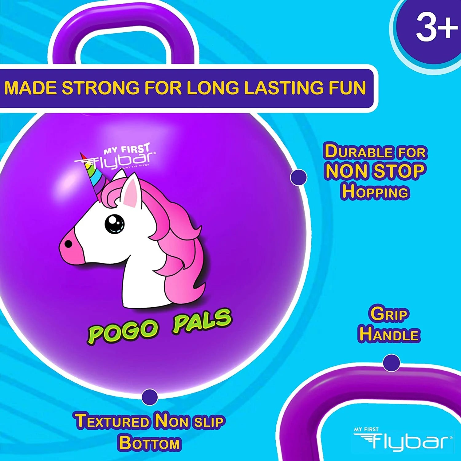 Pogo Pals unicorn Bouncy Hopper Ball