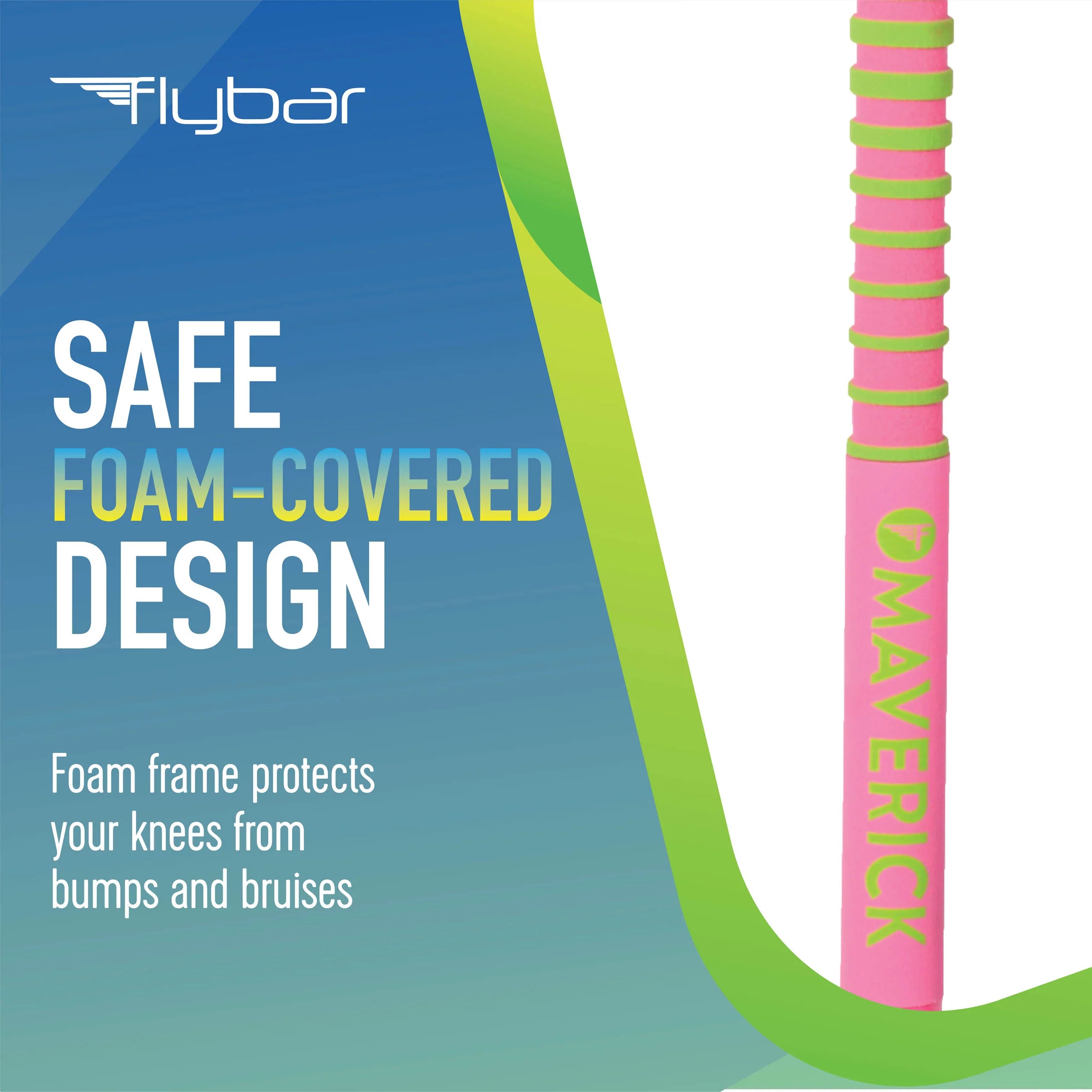 Flybar Masters of Bounce Pogo Stick Maverick Pink & Green