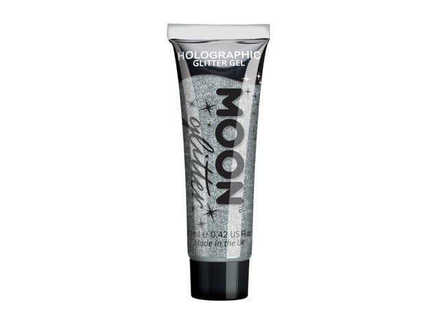 Holographic Fine Glitter Gel ,12ml Silver