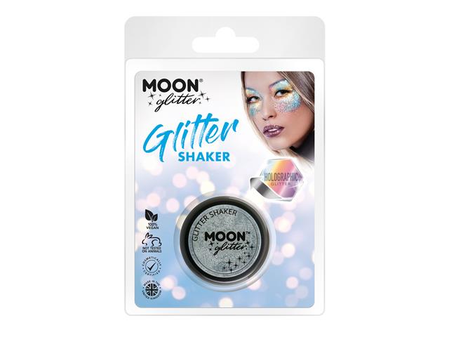 Holographic Fine Glitter Shaker,5g Silver