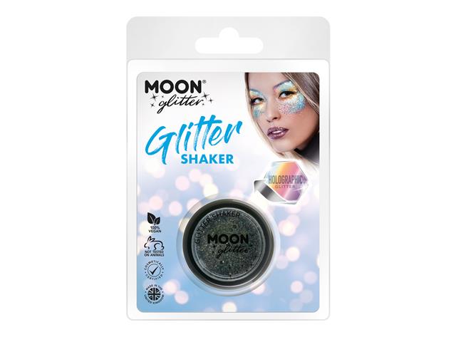 Holographic Fine Glitter Shaker,5g Black