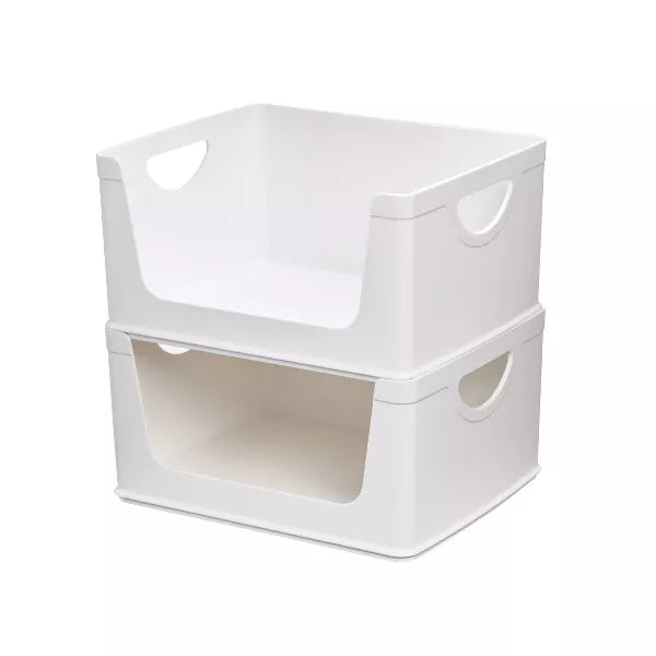 Open Front Stacking Bin
