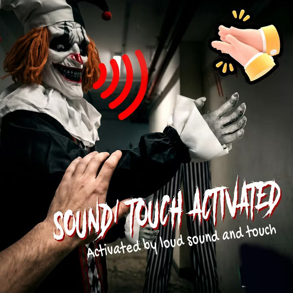 8.9ft Standing Animated Clown