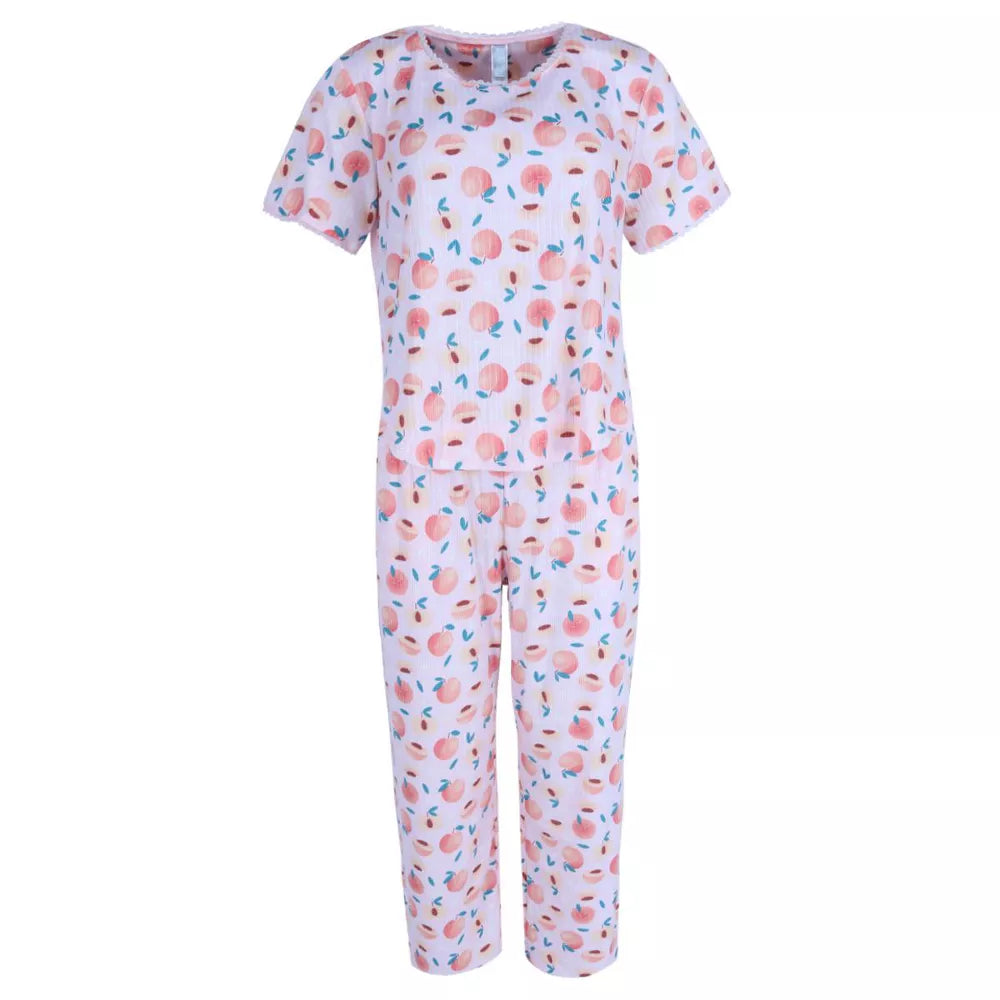 Siesta Ribbed Pj Set Pink