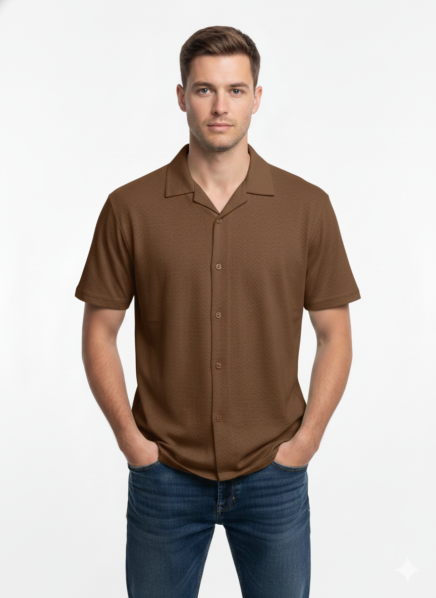 T-Shirt Men Mocca - Just Blu