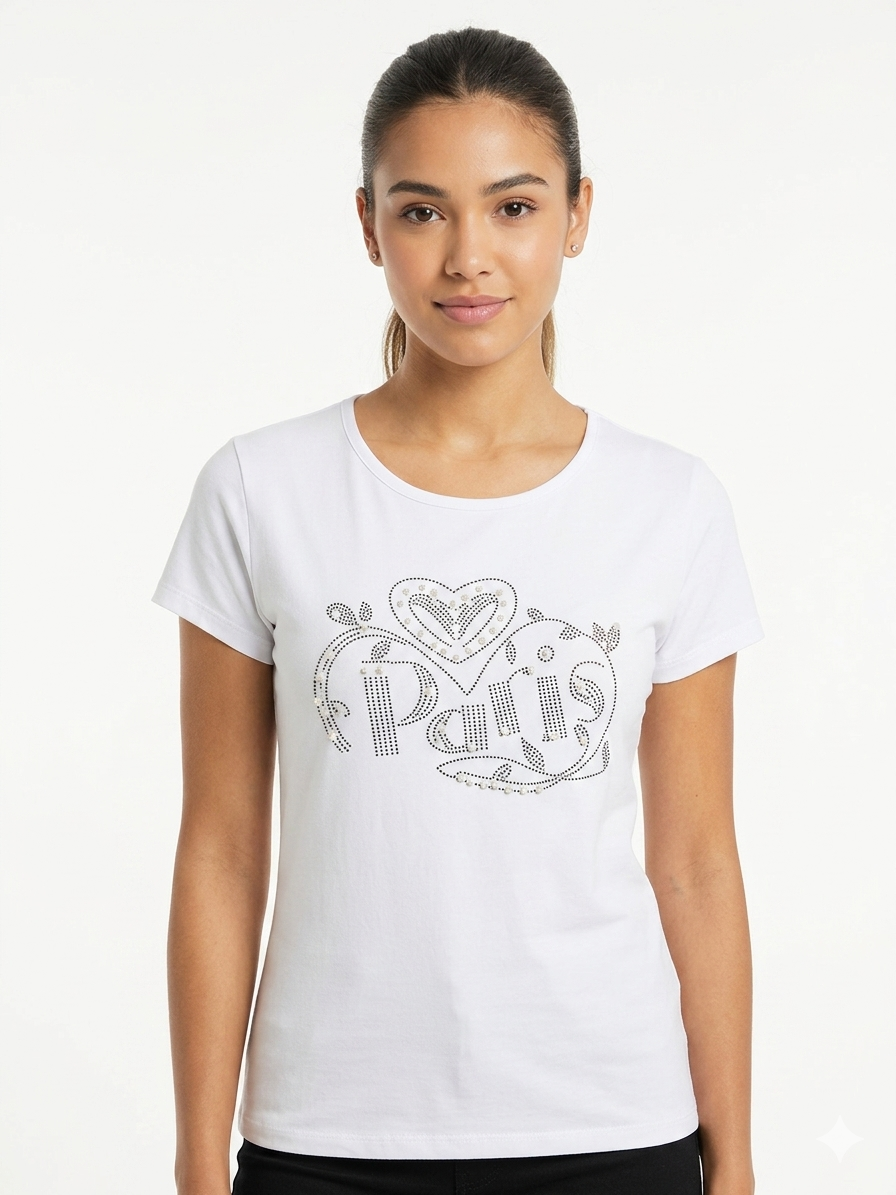 Diamonds Paris Top White