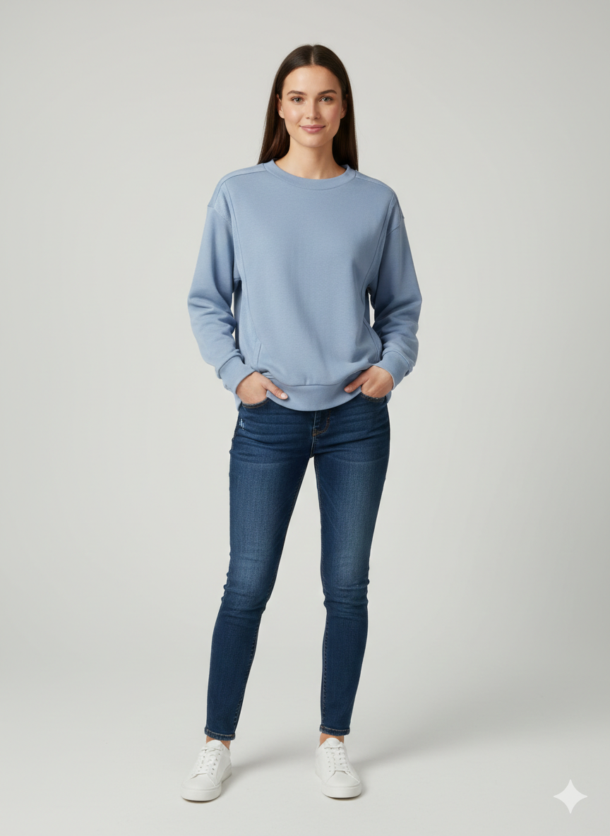 Garment Wash Boxy L/ Denim - Ninety