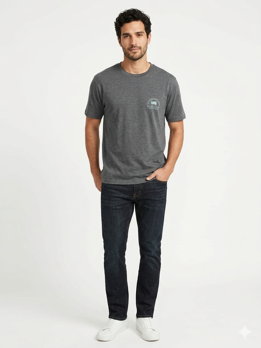 Adventure Gear Graphic Tee Charcoal Heather