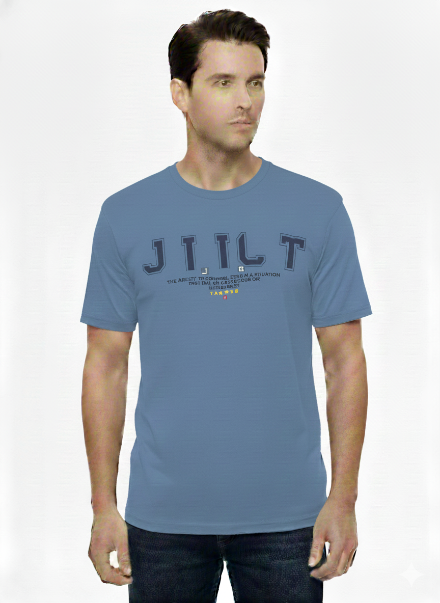 T-Shirt Off Blue - Just Blu