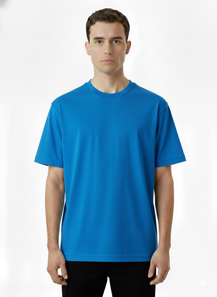 T-Shirt with a round neck Electric Blue
