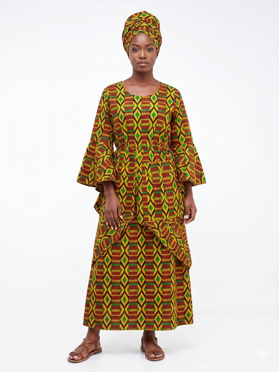 Ankara Printed Dress -Etnia Negra