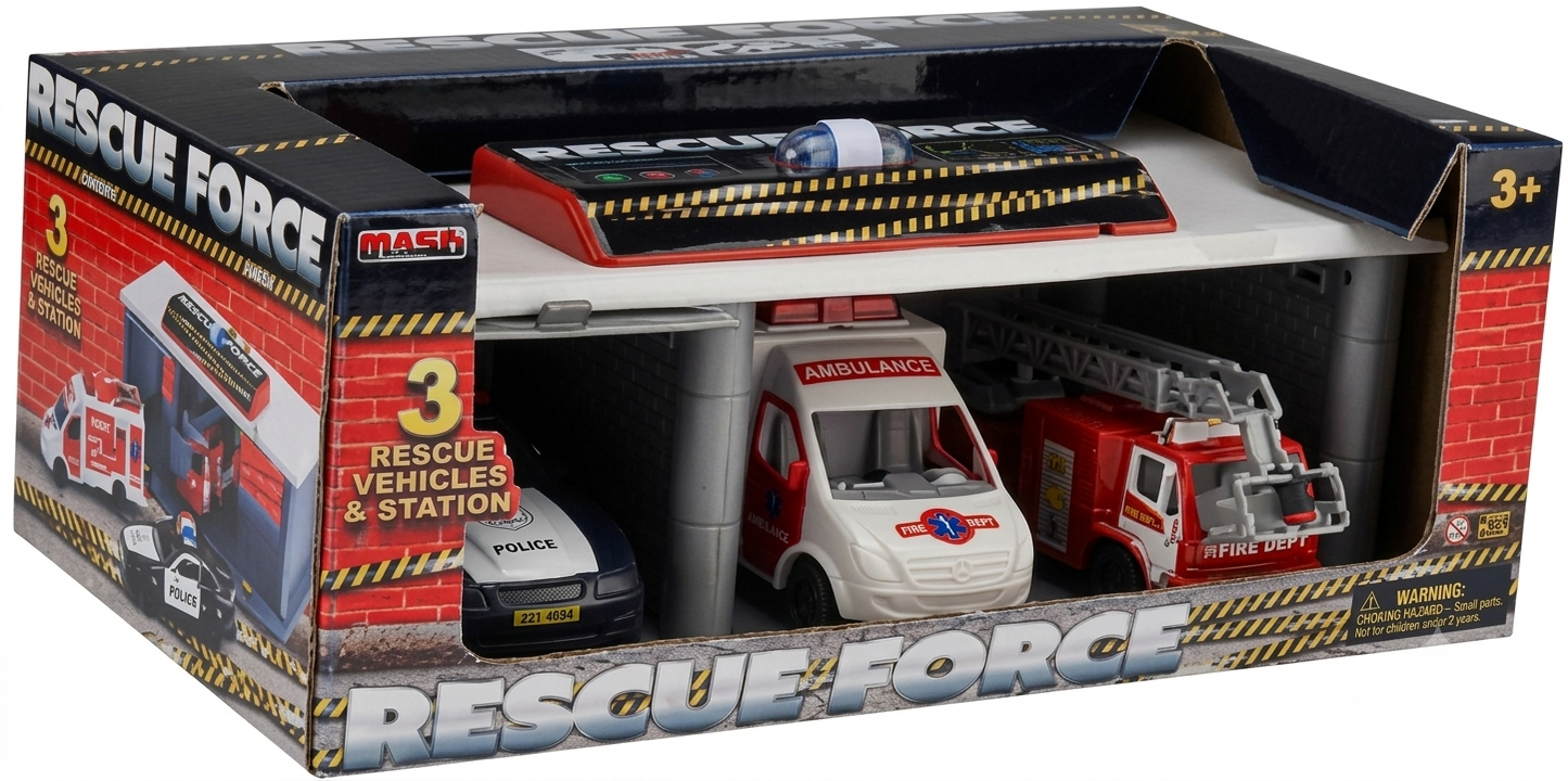 3 Vehicle Rescue Force in Garage