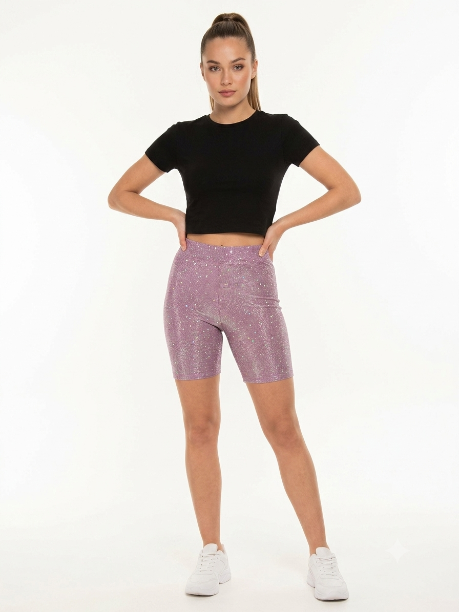 Super Shine Bike Shorts Pink