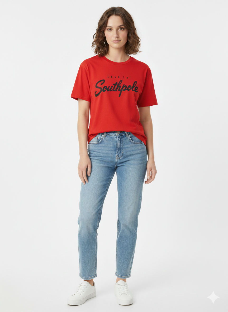 Legacy Cropped T-Shirt Red