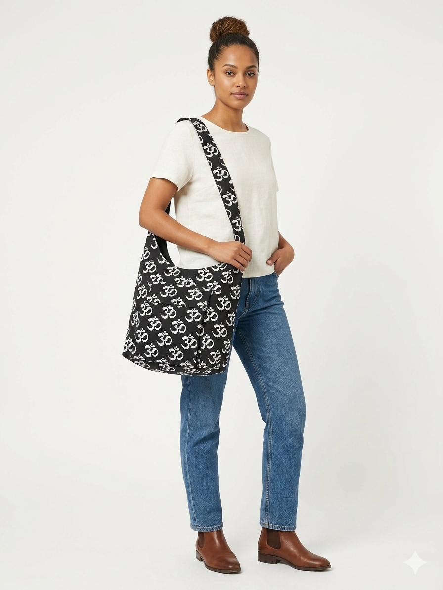 Bag White-Black Print - Etnia Negra