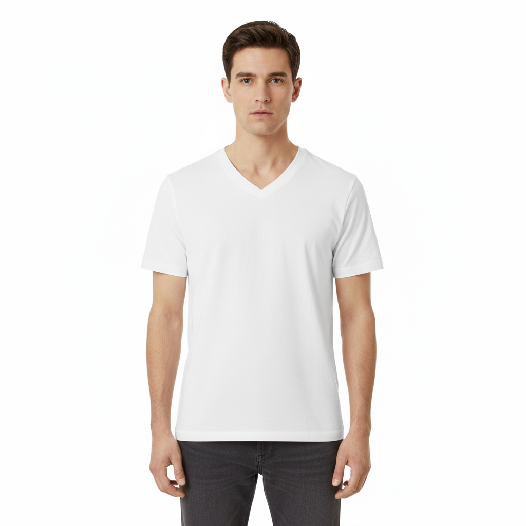 T-Shirt V-neck White