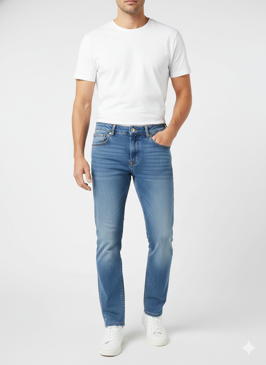 Jeans Slim Fit Medium Blue