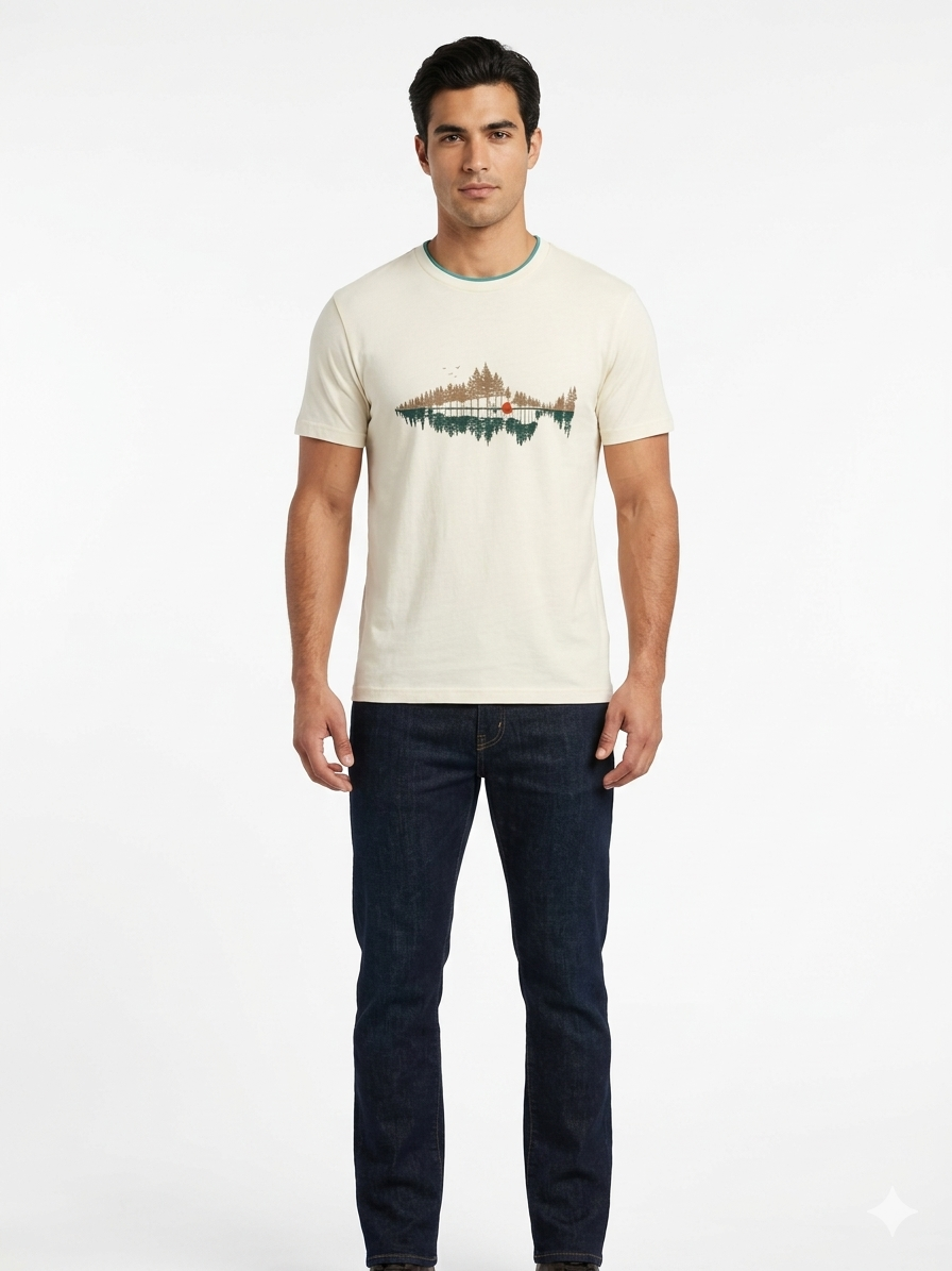 Tree Line Troup Graphic Tee Dark Indigo