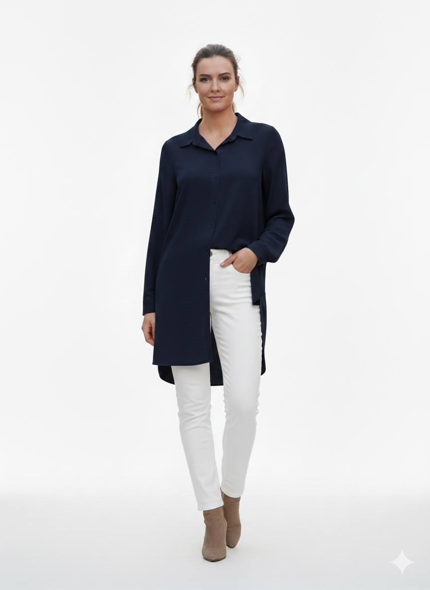 Convertible Long Sleeve Navy