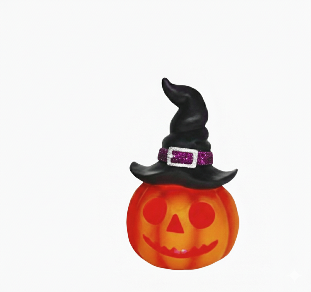 7.9" Resin LU Witch Hat Purple JOL