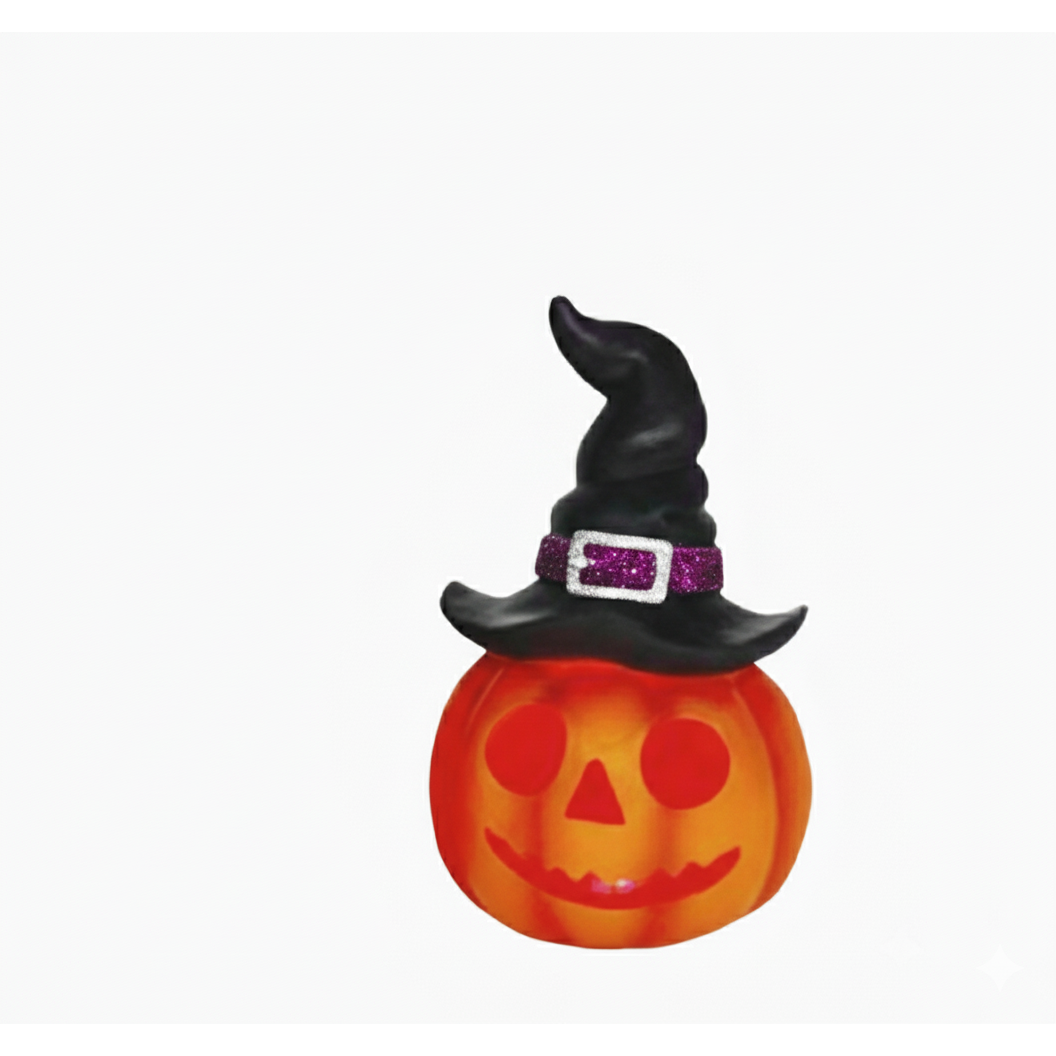 7.9" Resin LU Witch Hat Purple JOL