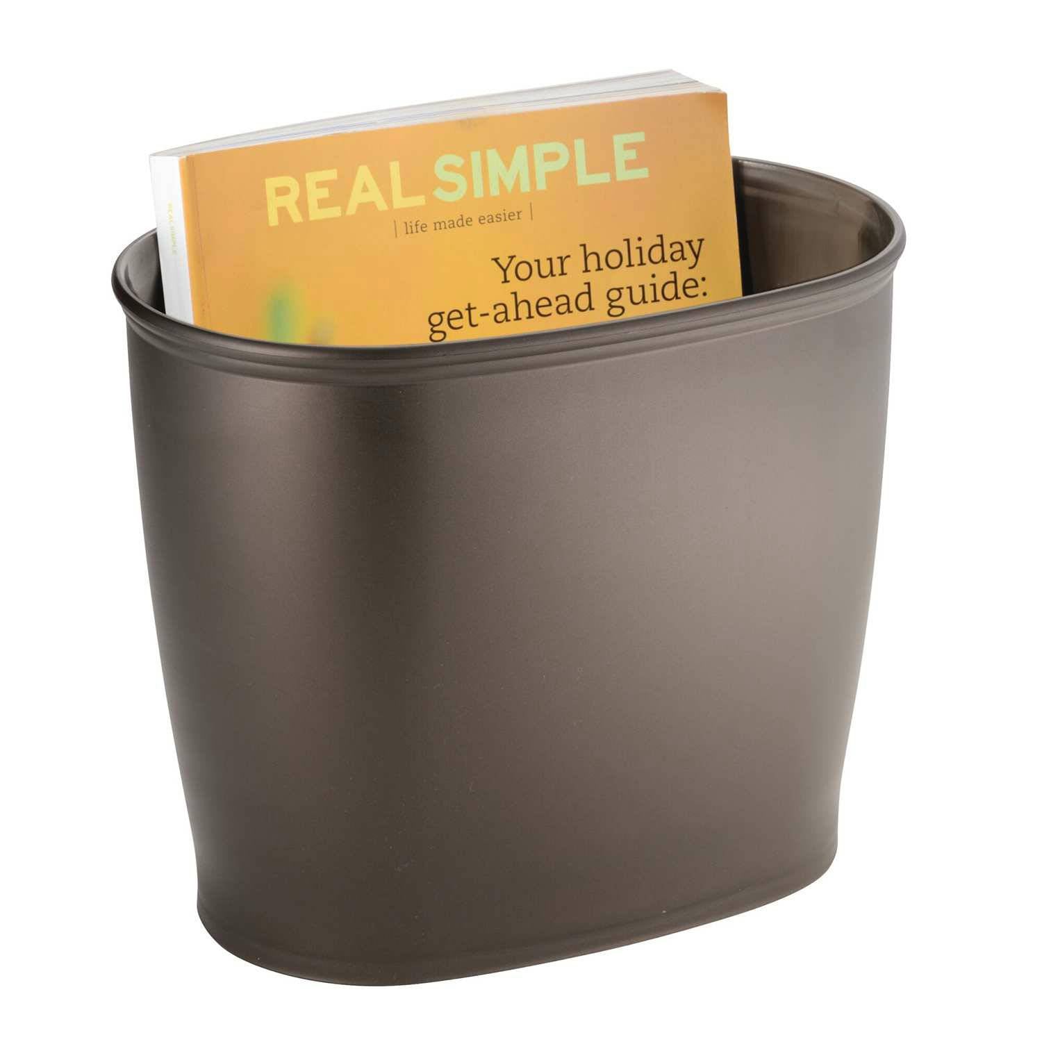 Kent Oval Waste Can Bronze