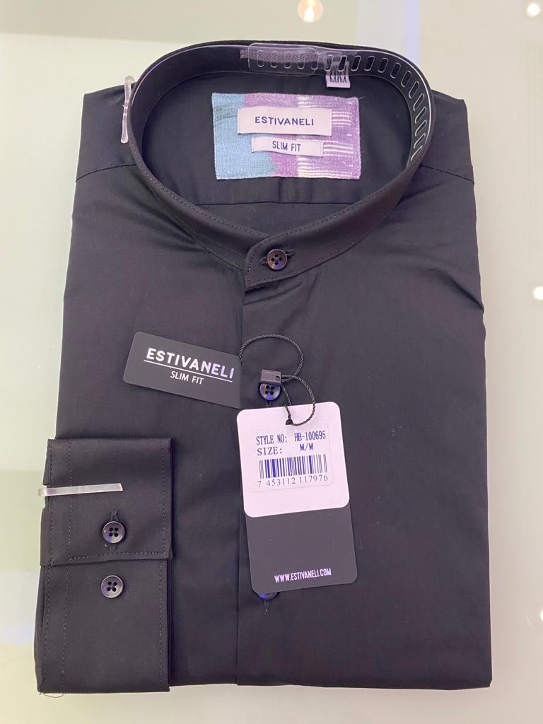 Camisa Color Negro Caballero