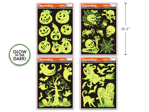 Glow In The Dark Halloween Window Clings
