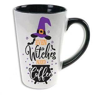 Halloween Tall Stoneware Mug With Sayings